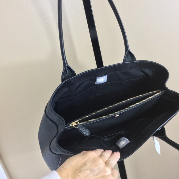 NWT🌹Stunning Brown/Black Compartment Coach Bag🌹 - Picture 6 of 8